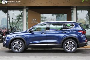 Santafe máy dầu cao cấp 2019 màu xanh