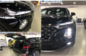 Ngoại thất Santafe máy xăng bản cao cấp 2019