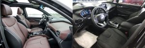 So sánh nội thật Santafe cao cấp