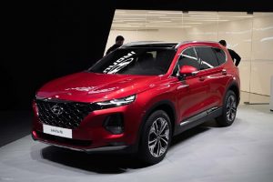 Santafe 2019 màu đỏ