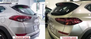 So sánh tucson 2018 và 2020