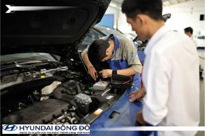 Đến Hyundai Đông Đô bảo dưỡng