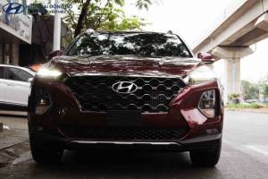 mặt trước của santafe 2019 máy dầu